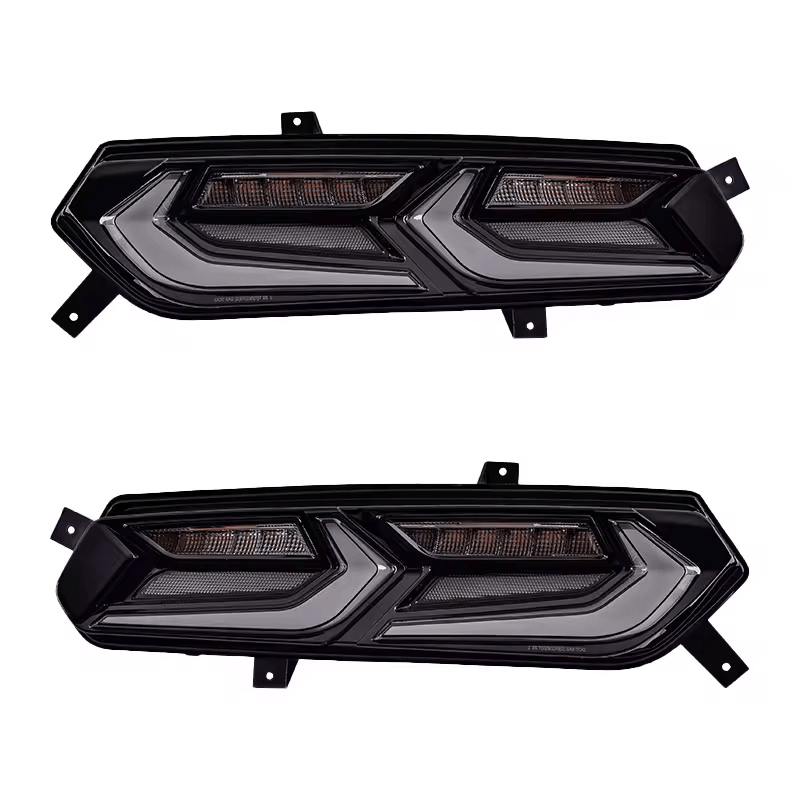 C8 Style Red / Euro Tail Lights - C7 Corvette (2014 - 2019) - Tail Lights - Texas Carbon