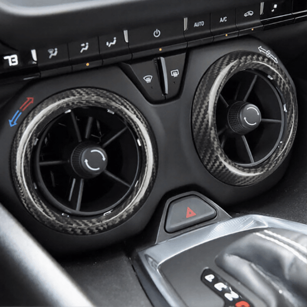Carbon Center Vent Trim - Camaro (2016 - 2024) - Carbon Trim - Texas Carbon