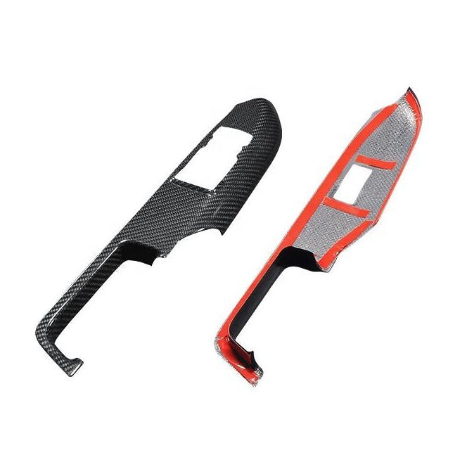 Carbon Door Button Trim – Mustang (2015 - 2023) - Carbon Trim - Texas Carbon