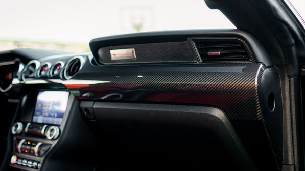 Carbon Fiber Dash Trim Kit - Mustang (2015 - 2023) - Carbon Trim - Texas Carbon