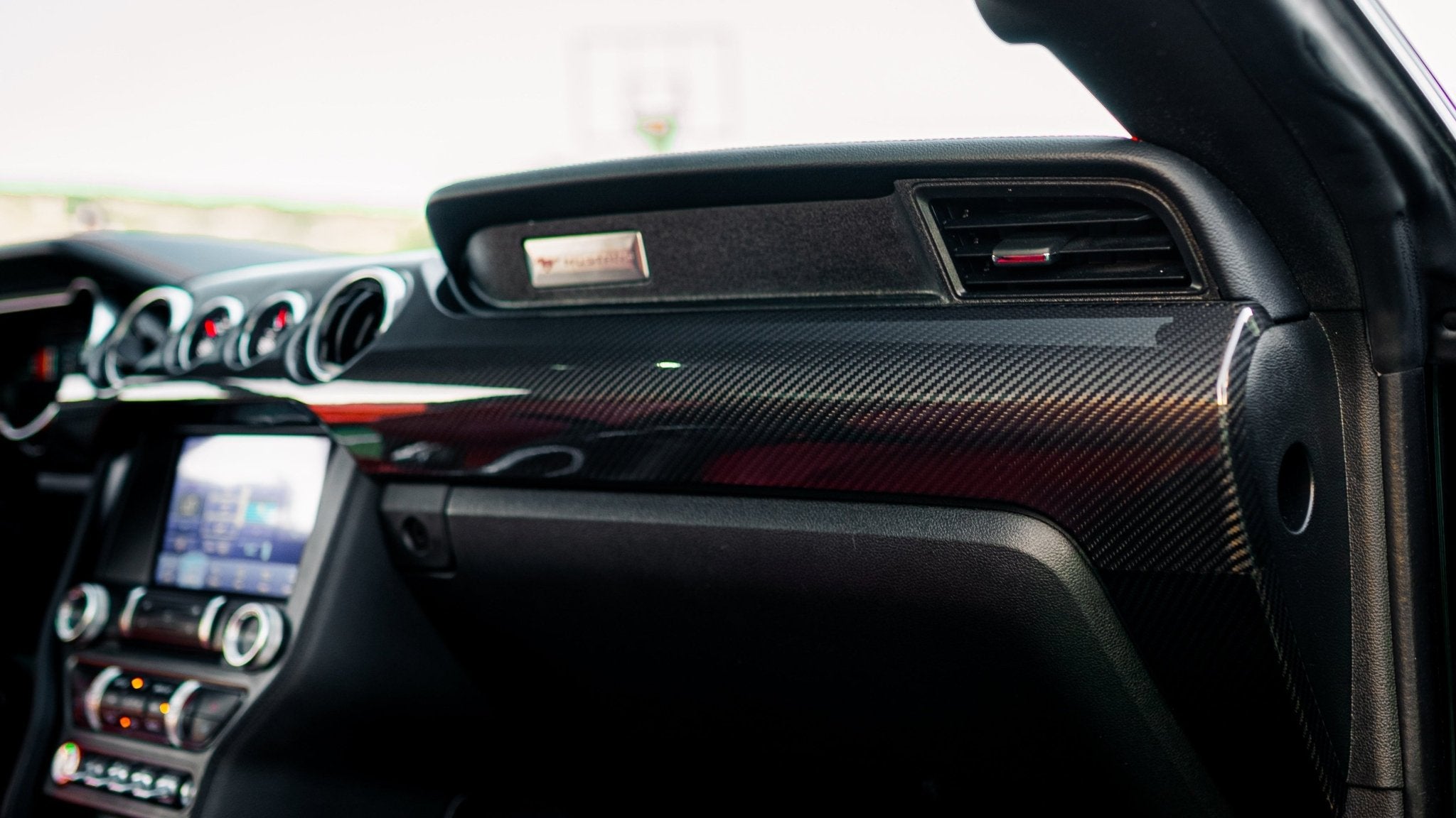 Carbon Fiber Dash Trim Kit - Mustang (2015 - 2023) - Carbon Trim - Texas Carbon