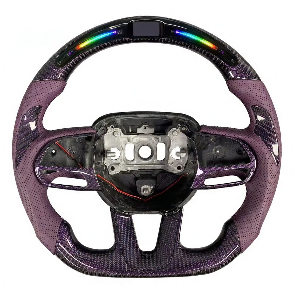 Carbon Fiber Steering Wheel - Challenger, Charger, Durango, Jeep - Steering wheel - Texas Carbon
