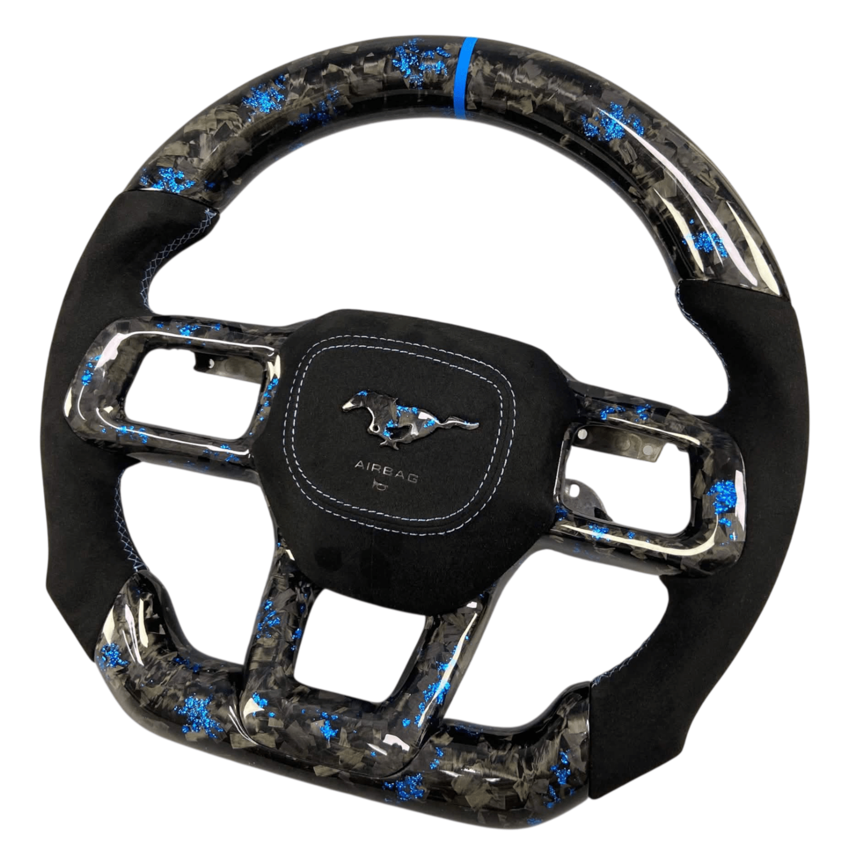 Carbon Fiber Steering Wheel - Ford Mustang S650 (2024+) - Steering wheel - Texas Carbon