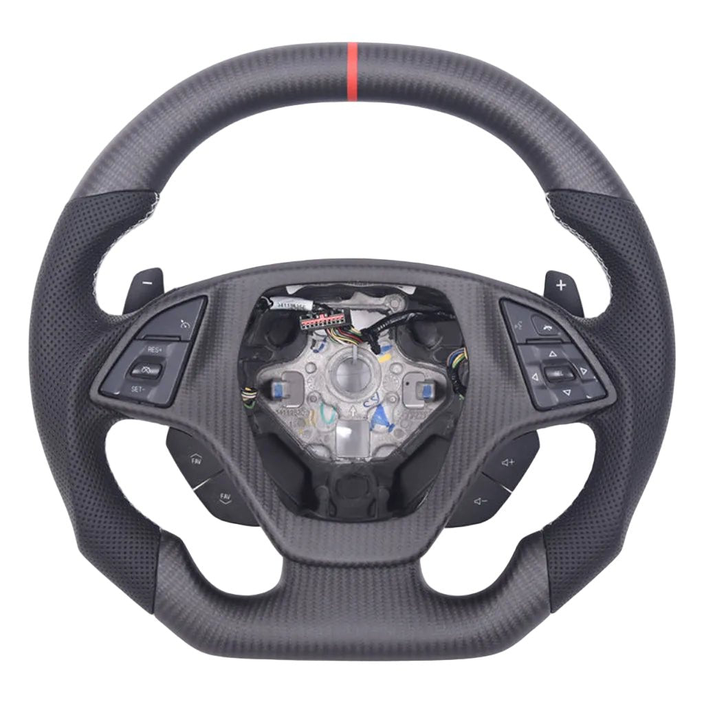 Carbon Fiber Steering wheel - Chevrolet Corvette C7 (2014 - 2019) - Steering wheel - Texas Carbon