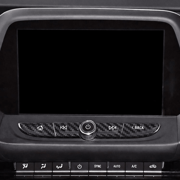Carbon Infotainment Button Trim - Camaro (2016 - 2024) - Carbon Trim - Texas Carbon