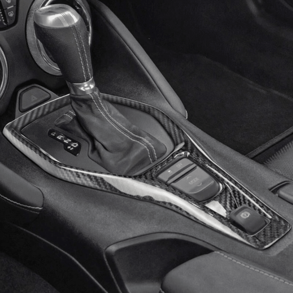 Carbon Outer Gear Selector Trim - Camaro (2016 - 2024) - Carbon Trim - Texas Carbon