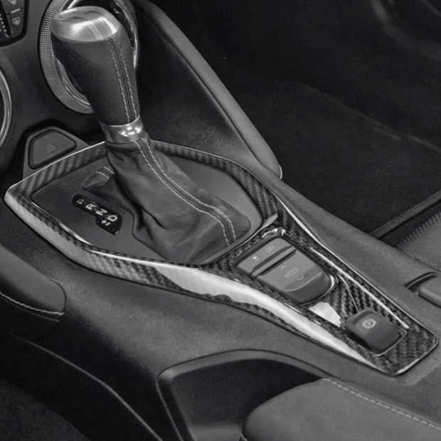 Carbon Outer Gear Selector Trim - Camaro (2016 - 2024) - Carbon Trim - Texas Carbon