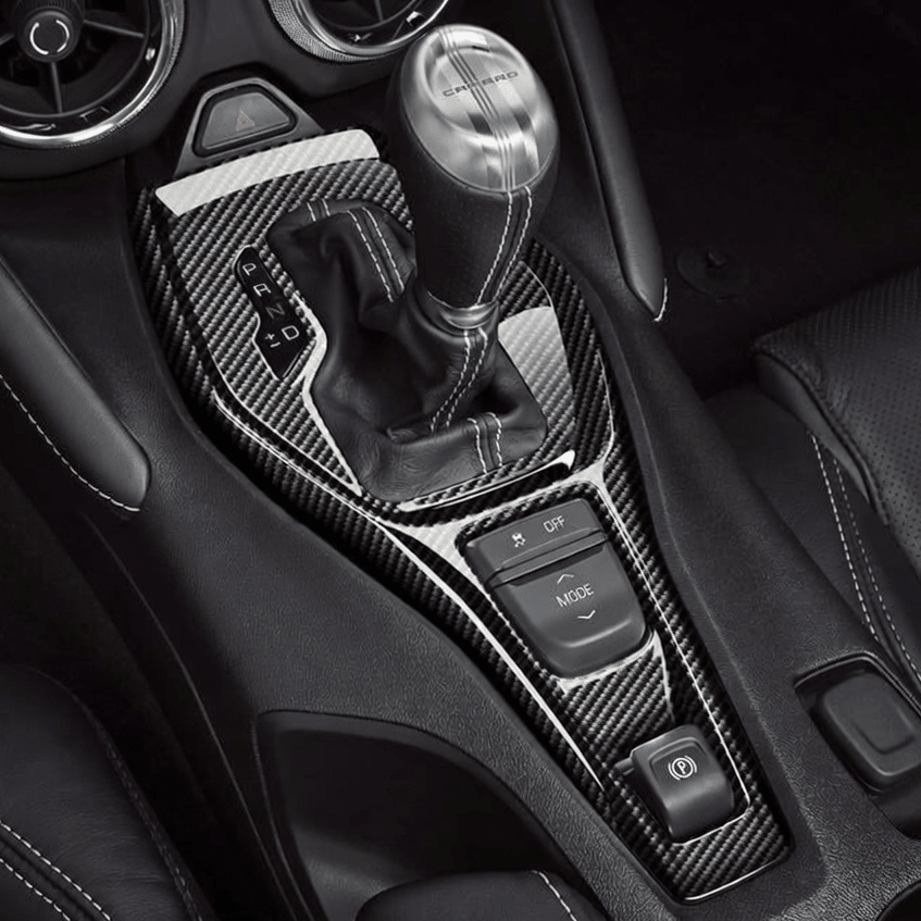 Carbon Outer Gear Selector Trim - Camaro (2016 - 2024) - Carbon Trim - Texas Carbon