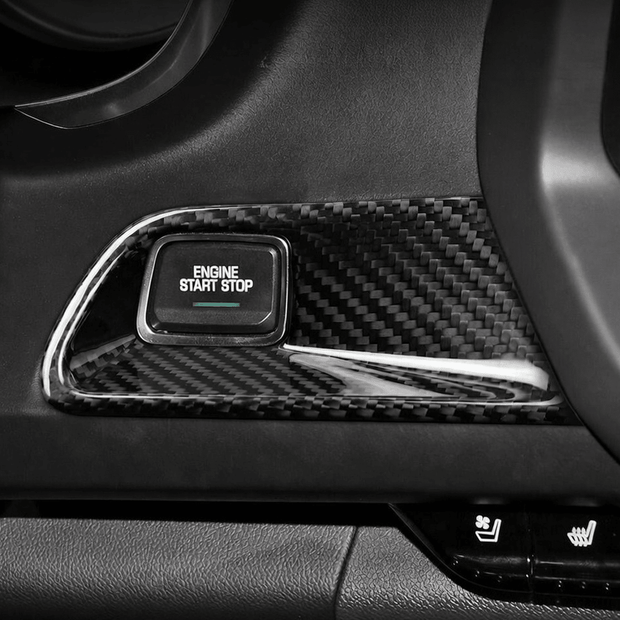 Carbon Push Button Start Trim - Camaro (2016 - 2024) - Carbon Trim - Texas Carbon