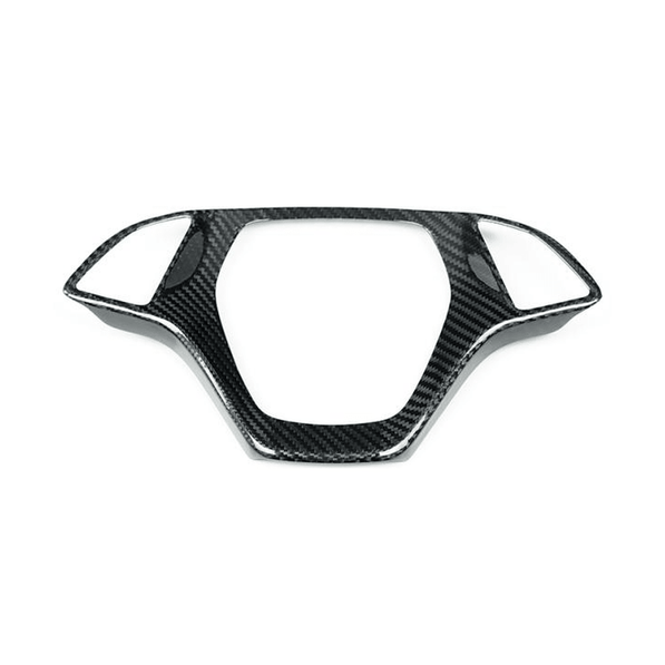 Carbon Steering Wheel Frame Trim - C7 Corvette (2014 - 2019) - Carbon Trim - Texas Carbon