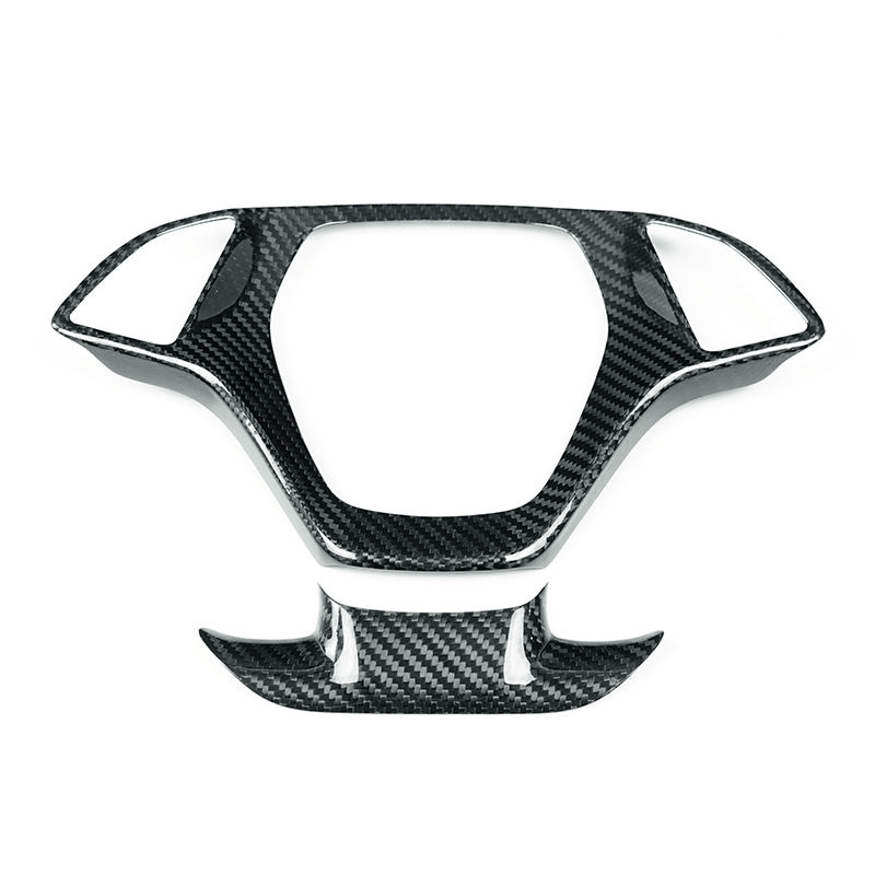 Carbon Steering Wheel Frame Trim - C7 Corvette (2014 - 2019) - Carbon Trim - Texas Carbon
