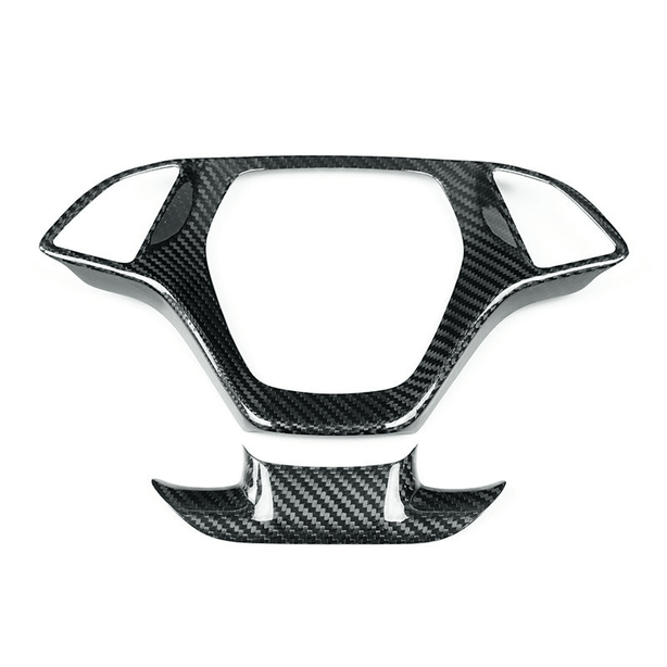 Carbon Steering Wheel Frame Trim - C7 Corvette (2014 - 2019) - Carbon Trim - Texas Carbon