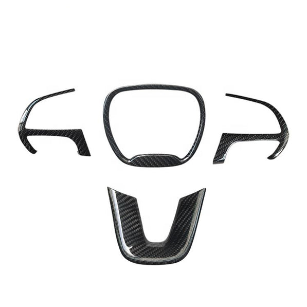 Carbon Steering Wheel Trim - Charger, Challenger, Durango, Cherokee (2015 - 2023) - Carbon Trim - Texas Carbon