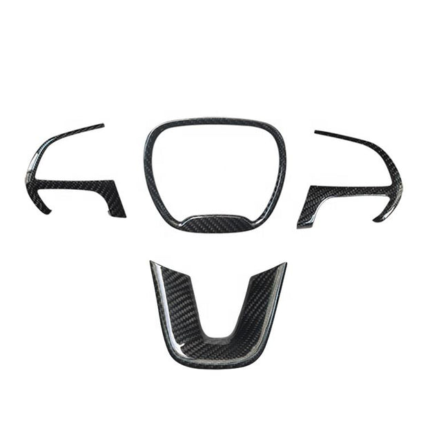 Carbon Steering Wheel Trim - Charger, Challenger, Durango, Cherokee (2015 - 2023) - Carbon Trim - Texas Carbon