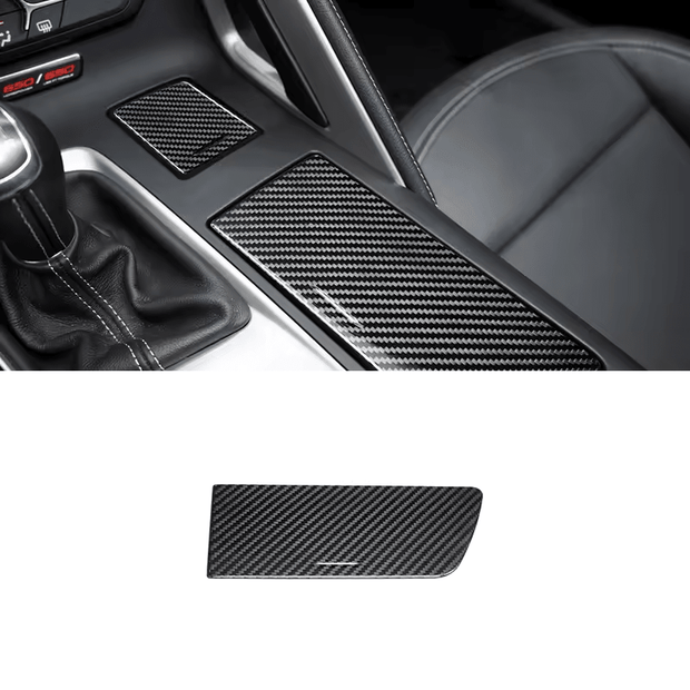 Carbon Storage Box Lid Trim - C7 Corvette (2014 - 2019) - Carbon Trim - Texas Carbon