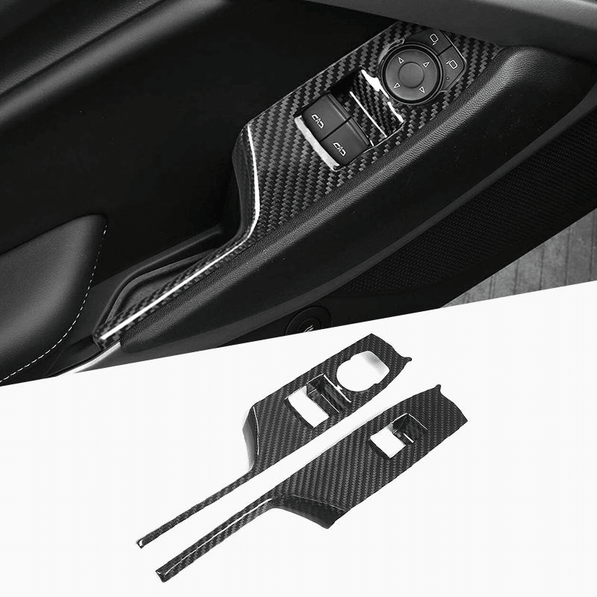 Carbon Window Button Trim - Camaro (2016 - 2024) - Carbon Trim - Texas Carbon