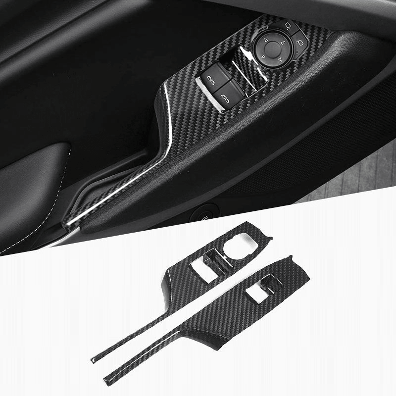 Carbon Window Button Trim - Camaro (2016 - 2024) - Carbon Trim - Texas Carbon