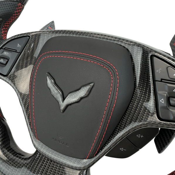 Custom Airbag Cover - Corvette C7 (2014 - 2019) - Airbag Cover - Texas Carbon