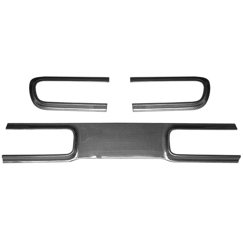 Dodge Challenger Tail light / Trunk Carbon Trim (2015 - 2023) - Carbon Trim - Texas Carbon