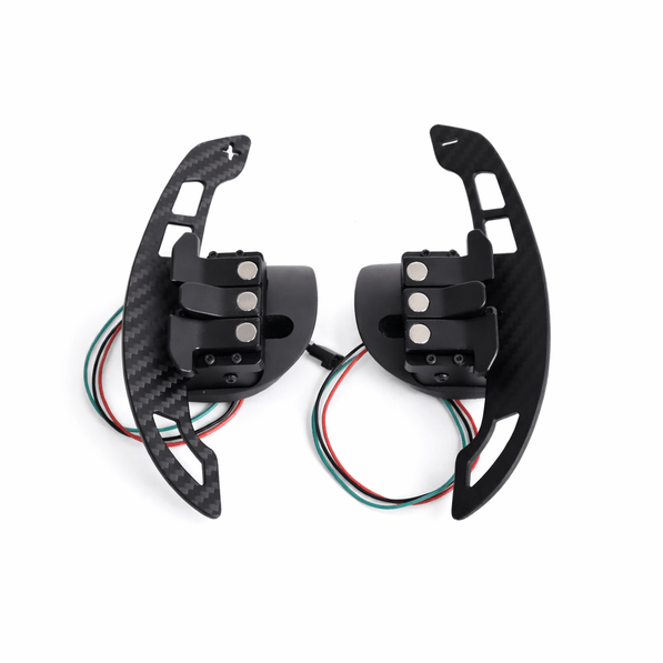Magnetic Carbon Fiber Paddle Shifters - Challenger, Charger - Carbon Magnetic Paddle Shifters - Texas Carbon