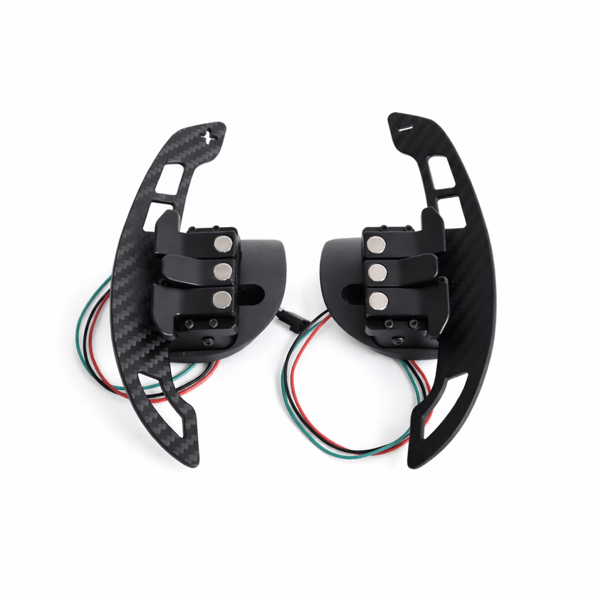 Magnetic Carbon Fiber Paddle Shifters - Challenger, Charger - Carbon Magnetic Paddle Shifters - Texas Carbon