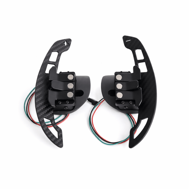 Magnetic Carbon Fiber Paddle Shifters - Challenger, Charger - Carbon Magnetic Paddle Shifters - Texas Carbon