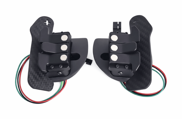 Magnetic Carbon Fiber Paddle Shifters - Challenger, Charger - Carbon Magnetic Paddle Shifters - Texas Carbon