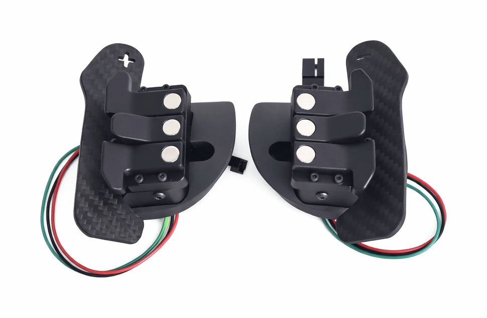 Magnetic Carbon Fiber Paddle Shifters - Challenger, Charger - Carbon Magnetic Paddle Shifters - Texas Carbon
