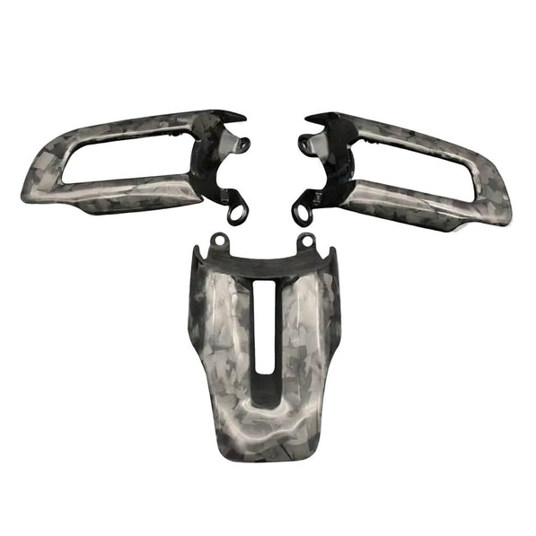 Carbon Fiber Steering Wheel Button Trim - Mustang (2015 - 2023) - Carbon Trim - Texas Carbon