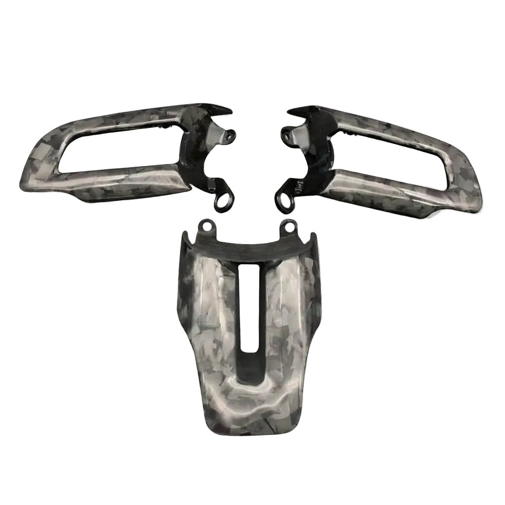 Carbon Fiber Steering Wheel Button Trim - Mustang (2015 - 2023) - Carbon Trim - Texas Carbon