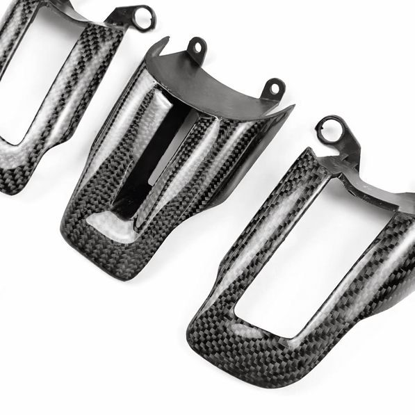 Carbon Fiber Steering Wheel Button Trim - Mustang (2015 - 2023) - Carbon Trim - Texas Carbon