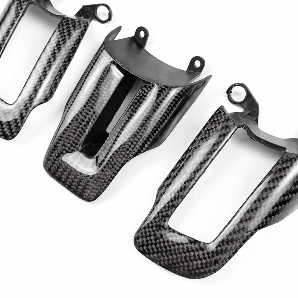Carbon Fiber Steering Wheel Button Trim - Mustang (2015 - 2023) - Carbon Trim - Texas Carbon
