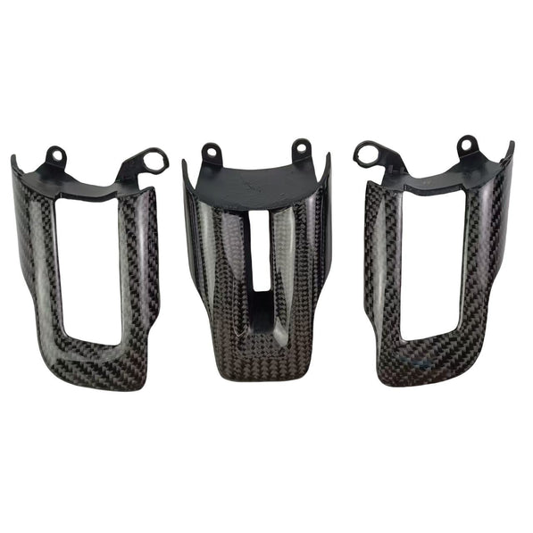 Carbon Fiber Steering Wheel Button Trim - Mustang (2015 - 2023) - Carbon Trim - Texas Carbon