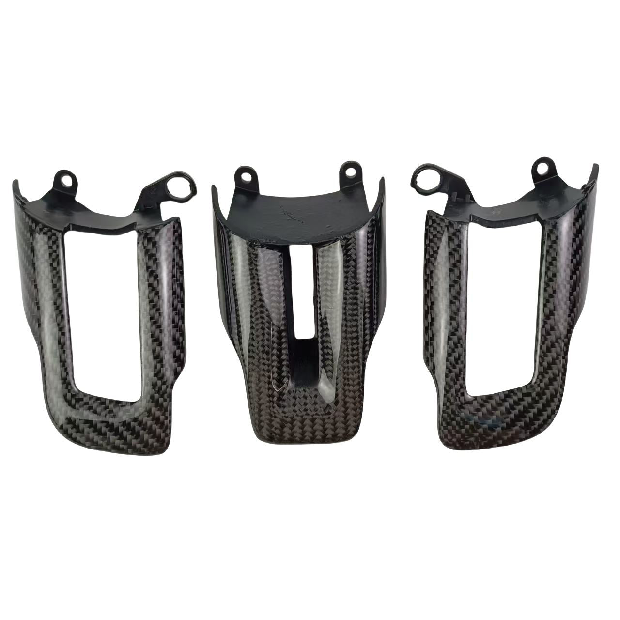 Carbon Fiber Steering Wheel Button Trim - Mustang (2015 - 2023) - Carbon Trim - Texas Carbon