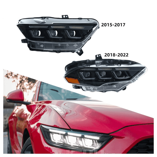 S650 Style LED Headlights - Mustang (2015–2023) - Head Lights - Texas Carbon
