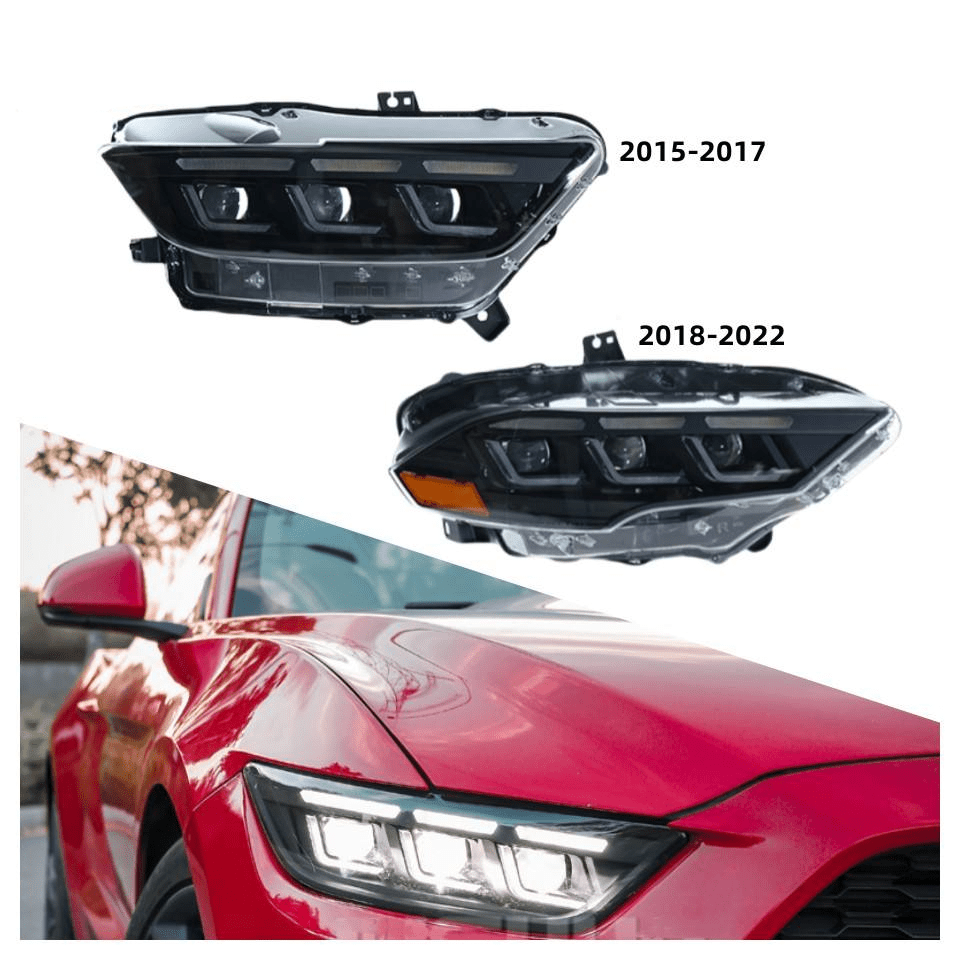 S650 Style LED Headlights - Mustang (2015–2023) - Head Lights - Texas Carbon