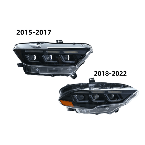 S650 Style LED Headlights - Mustang (2015–2023) - Head Lights - Texas Carbon