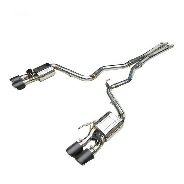 Texas Carbon Active Valved Cat - Back Exhaust System for 2015+ Ford Mustang GT 5.0 (S550 / S650) - exhaust - Texas Carbon