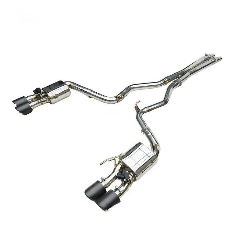 Texas Carbon Active Valved Cat - Back Exhaust System for 2015+ Ford Mustang GT 5.0 (S550 / S650) - exhaust - Texas Carbon
