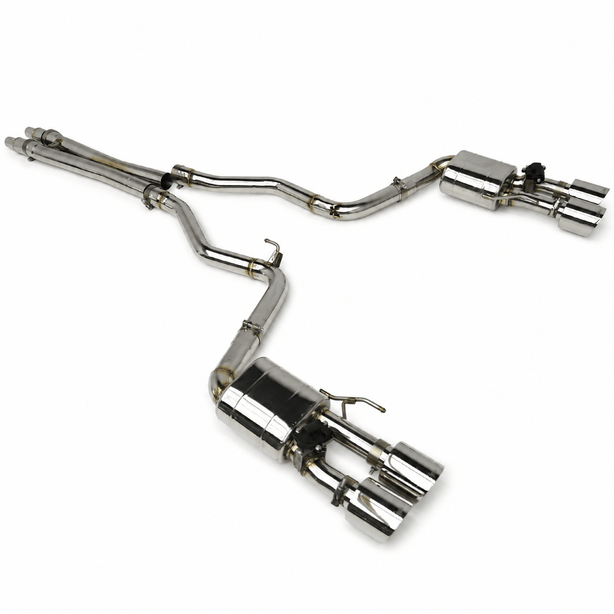 Texas Carbon Active Valved Cat-Back Exhaust System for 2015+ Ford Mustang GT 5.0 (S550 / S650)