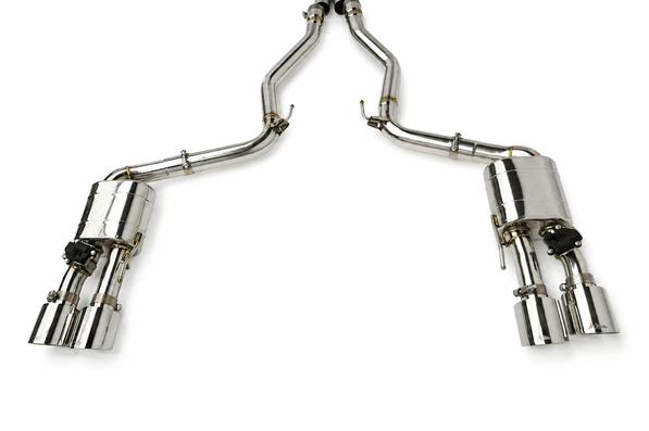 Texas Carbon Active Valved Cat-Back Exhaust System for 2015+ Ford Mustang GT 5.0 (S550 / S650)