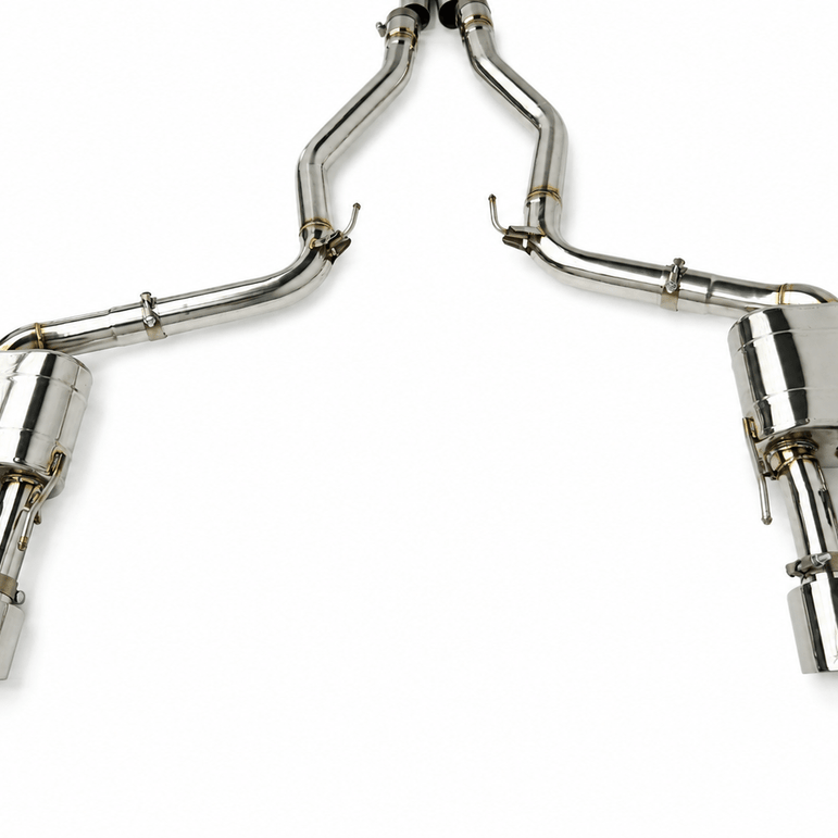 Texas Carbon Active Valved Cat-Back Exhaust System for 2015+ Ford Mustang GT 5.0 (S550 / S650)