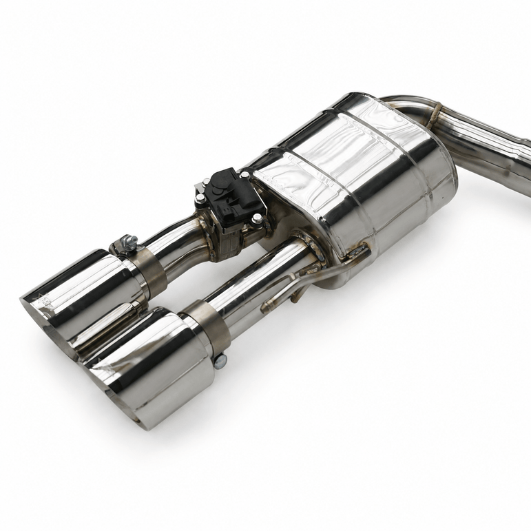 Texas Carbon Active Valved Cat-Back Exhaust System for 2015+ Ford Mustang GT 5.0 (S550 / S650)