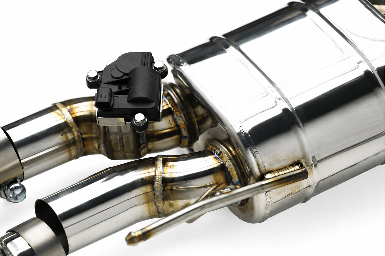 Texas Carbon Active Valved Cat-Back Exhaust System for 2015+ Ford Mustang GT 5.0 (S550 / S650)