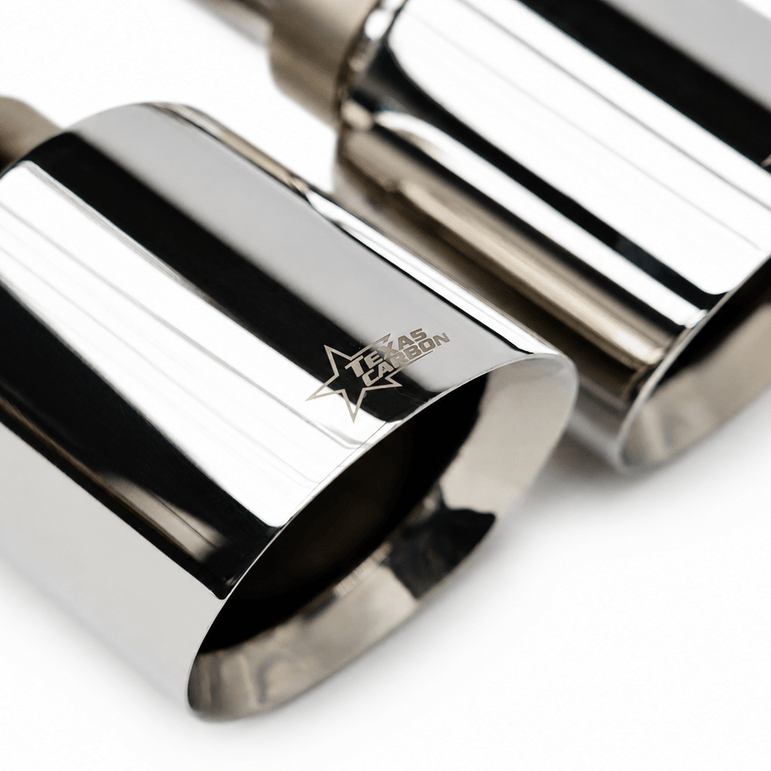 Texas Carbon Active Valved Cat-Back Exhaust System for 2015+ Ford Mustang GT 5.0 (S550 / S650)