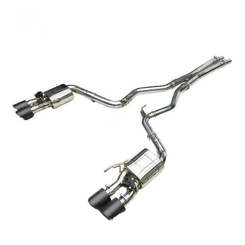 Texas Carbon Active Valved Cat - Back Exhaust System for 2015+ Ford Mustang GT 5.0 (S550 / S650) - exhaust - Texas Carbon