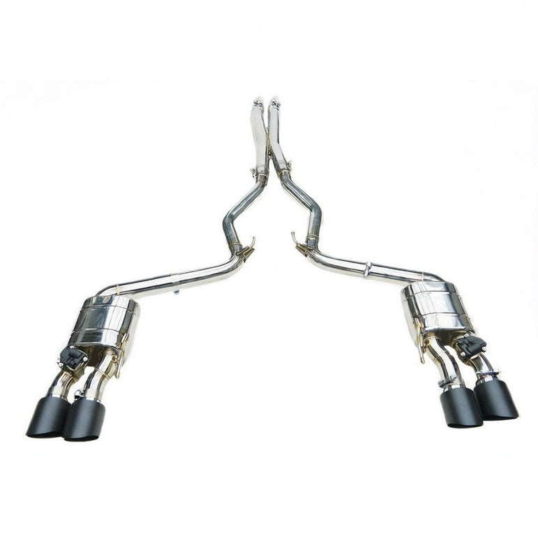 Texas Carbon Active Valved Cat - Back Exhaust System for 2015+ Ford Mustang GT 5.0 (S550 / S650) - exhaust - Texas Carbon