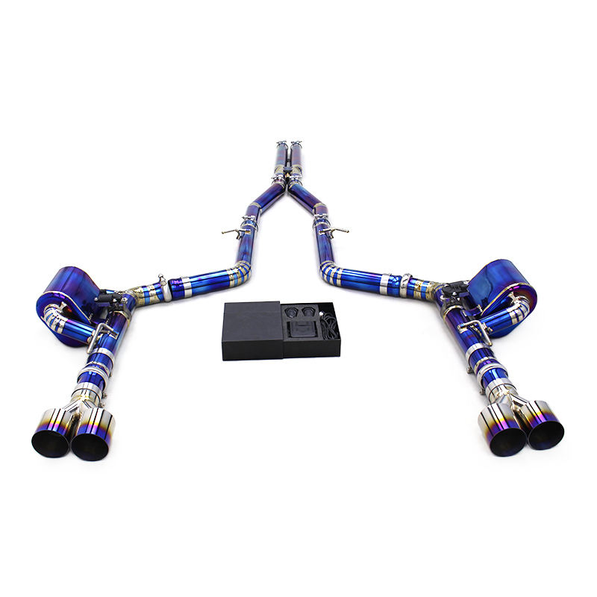 Titanium / Stainless Valved Cat - Back Exhaust - Dodge Hellcat Charger, Challenger (2015 - 2023) - exhaust - Texas Carbon