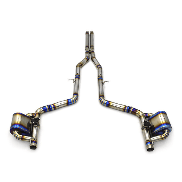 Titanium / Stainless Valved Cat - Back Exhaust - Dodge Hellcat Charger, Challenger (2015 - 2023) - exhaust - Texas Carbon