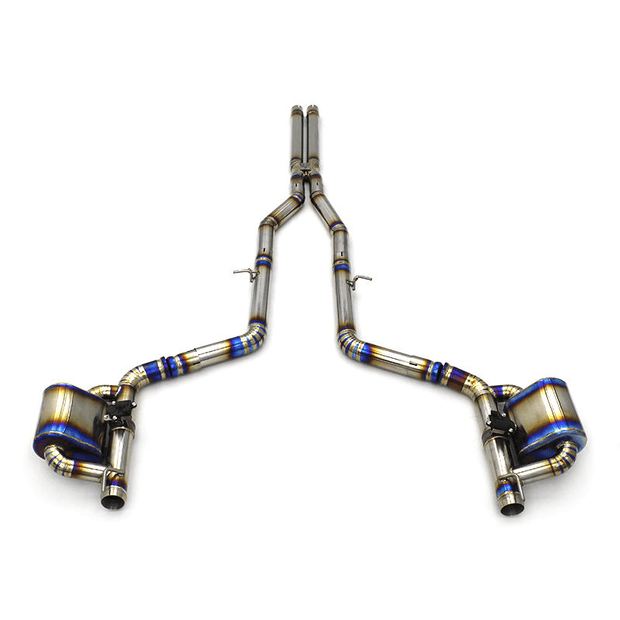 Titanium / Stainless Valved Cat - Back Exhaust - Dodge Hellcat Charger, Challenger (2015 - 2023) - exhaust - Texas Carbon
